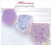 3pc/lot 100% cotton baby boys and girls bibs baby towel bandanas scarf children cravat infant towel
