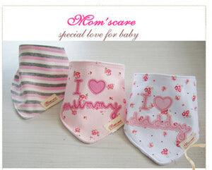 3pc/lot 100% cotton baby boys and girls bibs baby towel bandanas scarf children cravat infant towel