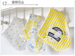 3pc/lot 100% cotton baby boys and girls bibs baby towel bandanas scarf children cravat infant towel