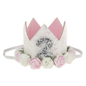 New Pattern Children FLOWER Crown Hair Band Baby Birthday Party Portrait Headwear Toddler Crown Newborn Crown boy prince hat