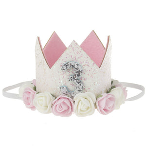 New Pattern Children FLOWER Crown Hair Band Baby Birthday Party Portrait Headwear Toddler Crown Newborn Crown boy prince hat