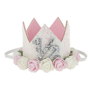 New Pattern Children FLOWER Crown Hair Band Baby Birthday Party Portrait Headwear Toddler Crown Newborn Crown boy prince hat