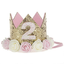 New Pattern Children FLOWER Crown Hair Band Baby Birthday Party Portrait Headwear Toddler Crown Newborn Crown boy prince hat