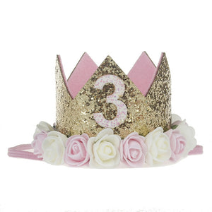 New Pattern Children FLOWER Crown Hair Band Baby Birthday Party Portrait Headwear Toddler Crown Newborn Crown boy prince hat