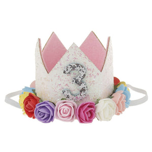 New Pattern Children FLOWER Crown Hair Band Baby Birthday Party Portrait Headwear Toddler Crown Newborn Crown boy prince hat