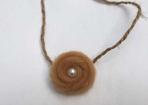 Wool Pearl Headband children Tieback Eco Newborn Headband Flower Headband Newborn Props Baby Prop