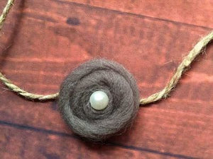Wool Pearl Headband children Tieback Eco Newborn Headband Flower Headband Newborn Props Baby Prop