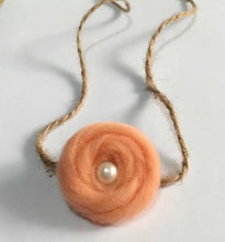 Wool Pearl Headband children Tieback Eco Newborn Headband Flower Headband Newborn Props Baby Prop