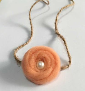 Wool Pearl Headband children Tieback Eco Newborn Headband Flower Headband Newborn Props Baby Prop