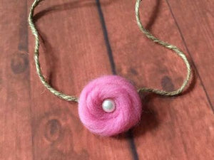 Wool Pearl Headband children Tieback Eco Newborn Headband Flower Headband Newborn Props Baby Prop