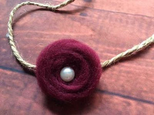 Wool Pearl Headband children Tieback Eco Newborn Headband Flower Headband Newborn Props Baby Prop