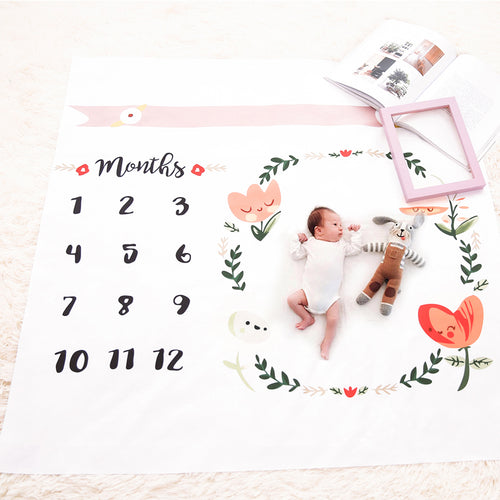 Baby Blankets Swaddle Wrap Newborn Fashion Bathing Towels Flower Printed Cute Soft Blanket DIY Infant Kids Photography Props