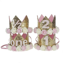 New Pattern Children FLOWER Crown Hair Band Baby Birthday Party Portrait Headwear Toddler Crown Newborn Crown boy prince hat