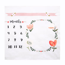 Baby Blanket Photo Newborns Swaddle Stroller Bedding Wrap Background Monthly Growth Number Photography Props Outfits