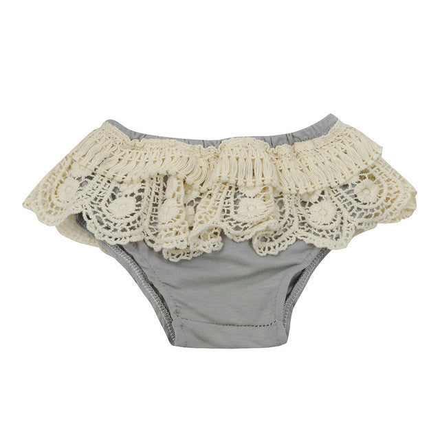 2017 Cute Baby Girls Infants Princess Kids Lace Ruffled PP Shorts Bloomers Diaper Cover Pants Summer Toddler PP Pants Diapers
