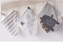 3pc/lot 100% cotton baby boys and girls bibs baby towel bandanas scarf children cravat infant towel