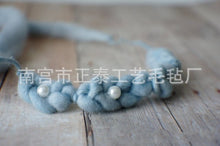 Wool Pearl Headband children Tieback Eco Newborn Headband Flower Headband Newborn Props Baby Prop
