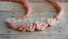 Wool Pearl Headband children Tieback Eco Newborn Headband Flower Headband Newborn Props Baby Prop