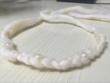 Wool Pearl Headband children Tieback Eco Newborn Headband Flower Headband Newborn Props Baby Prop