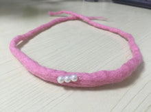 Wool Pearl Headband children Tieback Eco Newborn Headband Flower Headband Newborn Props Baby Prop