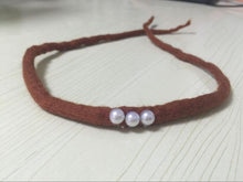 Wool Pearl Headband children Tieback Eco Newborn Headband Flower Headband Newborn Props Baby Prop