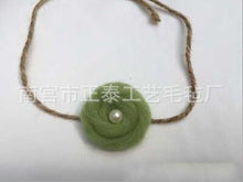 Wool Pearl Headband children Tieback Eco Newborn Headband Flower Headband Newborn Props Baby Prop