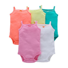 CHUYA Summer Bodysuits 5 Pieces/Lot Baby Girl Clothes Short Sleeve Cotton Printed Bodysuits Baby Jumpsuit Baby Boy Clothes V55