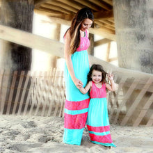 2018 Lace Family Matching Mother Daughter Dresses